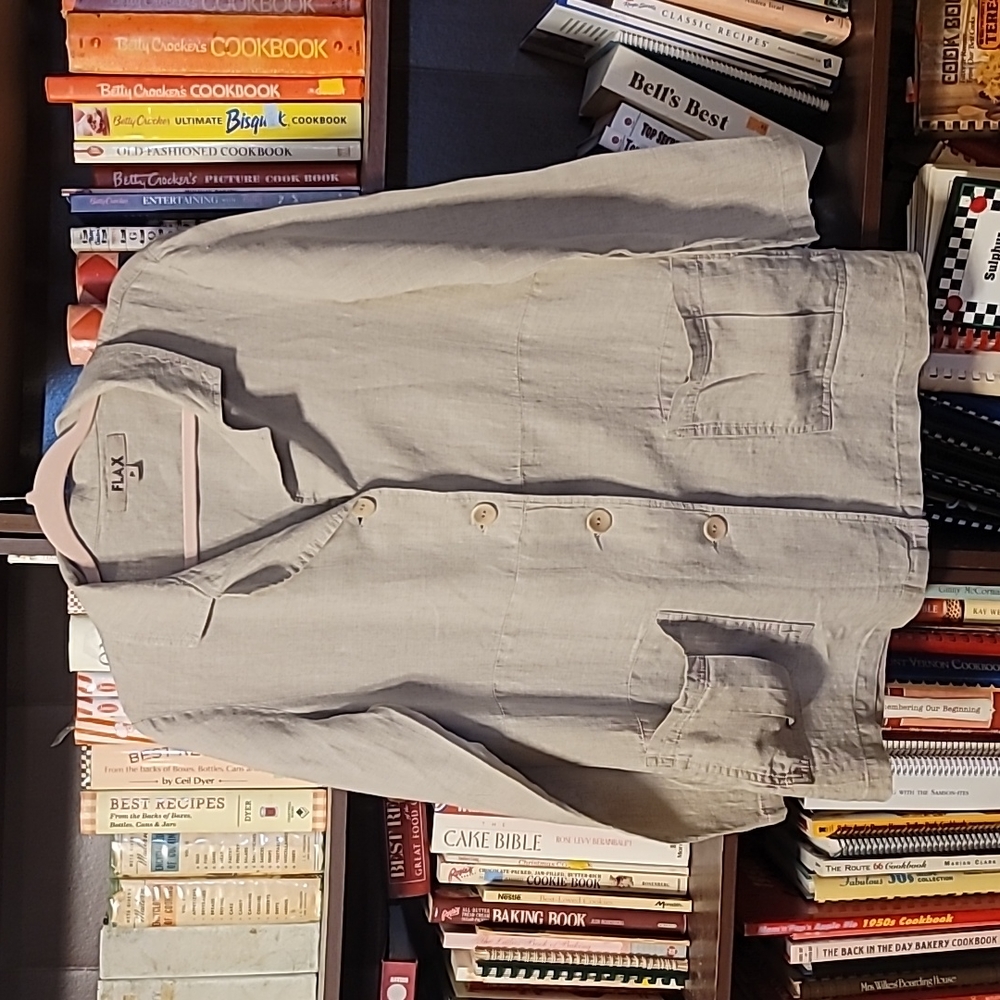 Flax Lightweight Button Up Jacket - image 1